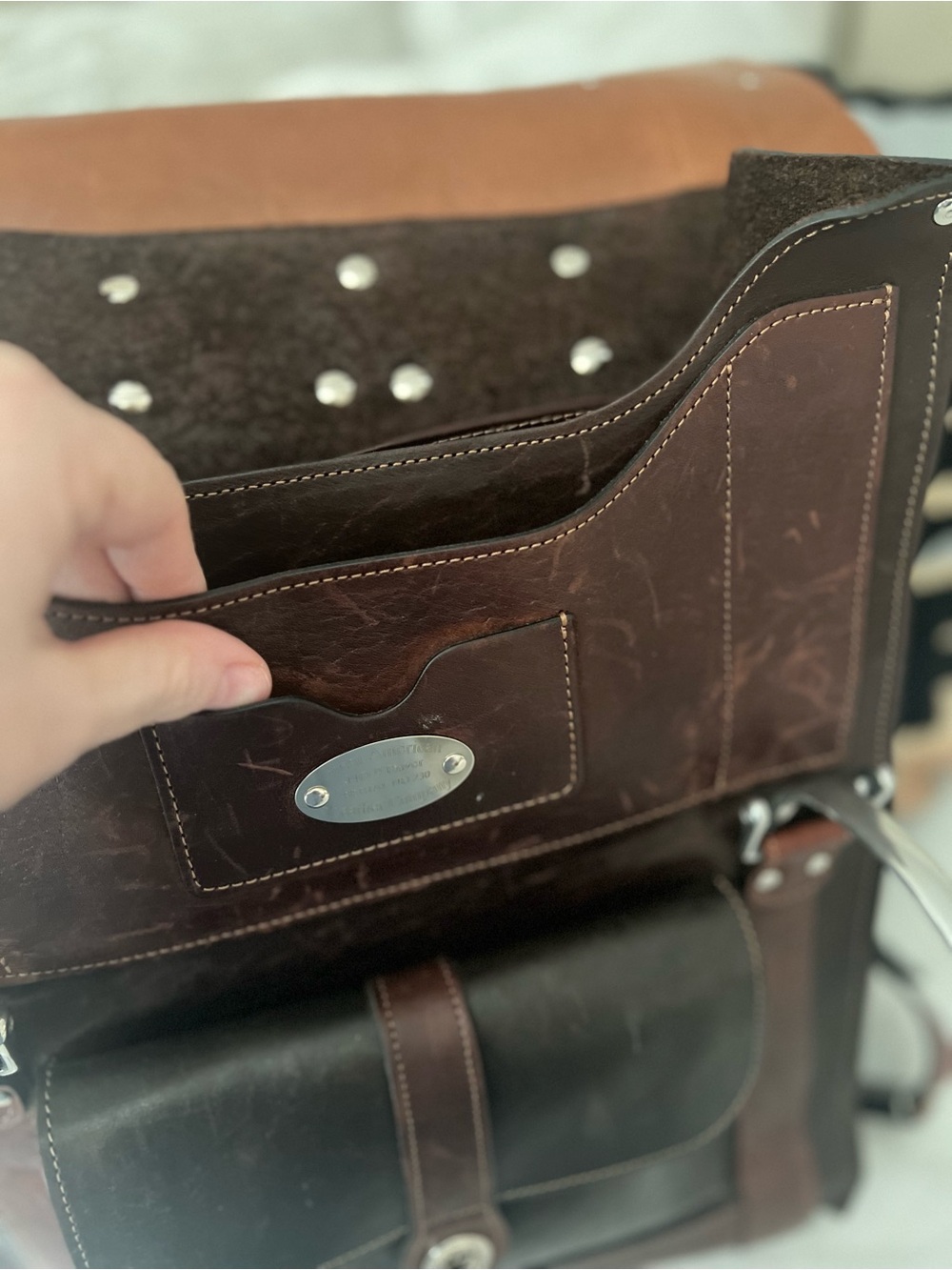 Colonel Littleton No. 9 Rover Backpack Buffalo Leather - Picture 12 of 16